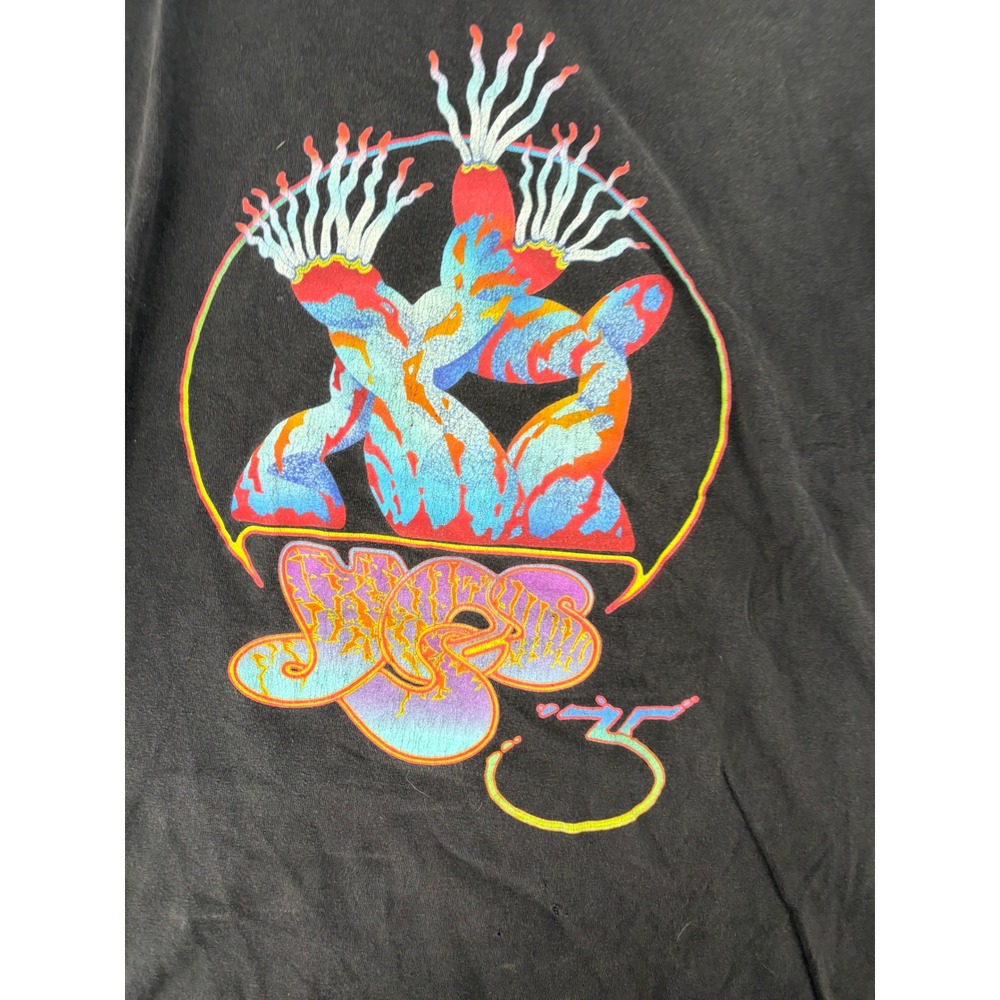 Vintage Yes 2004 35th Anniversary World Tour Shirt Roger Dean Art Black XL - Picture 5 of 6